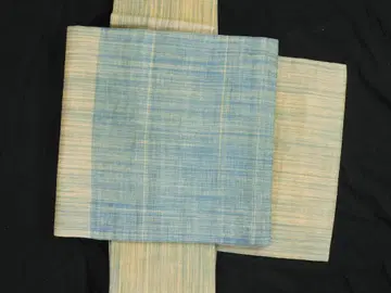 린넨 수직 린넨지 나고야 오비 여름용 오비 시원한 그린 컬러 계열