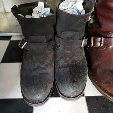 라이더 킬티 블랙 엔지니어 부츠