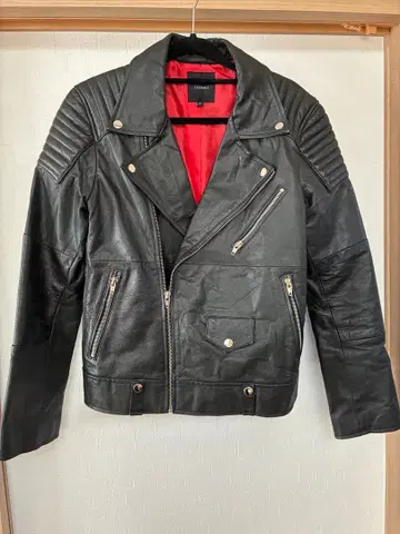 Topshop 더블 라이더 자켓 블랙