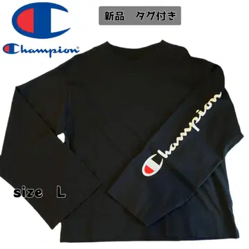 Champion 택 포함 새상품 블랙 롱T L 사이즈 여성용