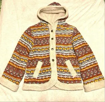 에스닉 코트 보아 안감 히피 그런지 모리걸 보헤미안