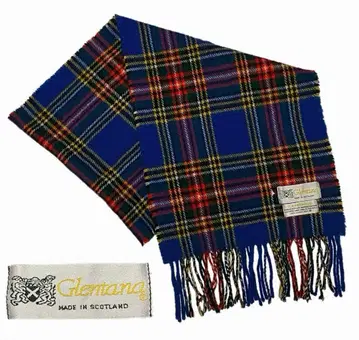 Glentana/글렌타나 스코틀랜드제 체크 무늬 울 머플러
