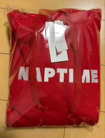 [새상품] NissyNaptime. 후드 맨투맨 레드 L 사이즈