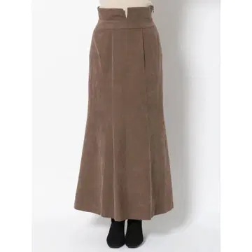 러그나문 페이크 스웨이드 하이웨스트 스커트