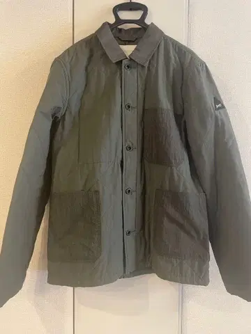 DENHAM 카키 나일론 자켓 퀼팅