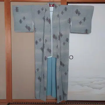 기모노 일본 무용 브라운 기모노 착용법 연습 기장 158cm (어깨부터)