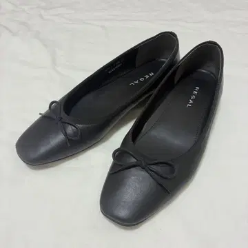 REGAL 블랙 플랫슈즈 발레슈즈 블랙 블랙 23