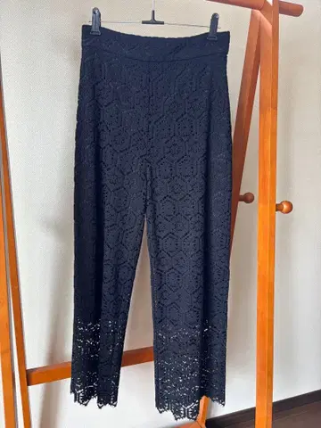 슬로프 이에나 레이스 블랙 팬츠 사이드 지퍼