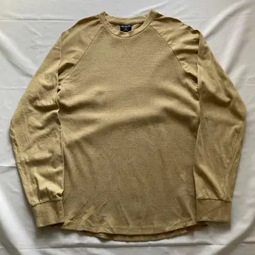 00s 래글런 와플 티셔츠 베이지 긴팔 티셔츠 인기 컬러