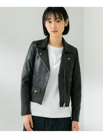 일본제 STUDIOUS 모이스트 램 가죽 더블 라이더 자켓