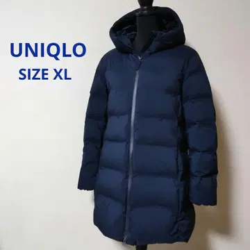 [새상품급] 유니클로 심리스 다운 숏코트 여성용 네이비 XL