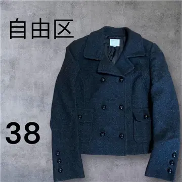자유구 울 더블 브레스트 자켓 38