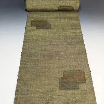 순수 실크  옷감 올리브 그린 리메이크 핸드메이드 소재