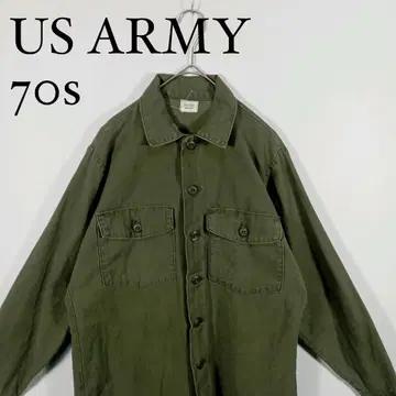 US ARMY 70s 올리브 그린 밀리터리 자켓 M 셔츠