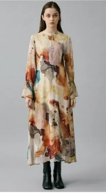 UNDRESSED AMELIA INK ART DRESS