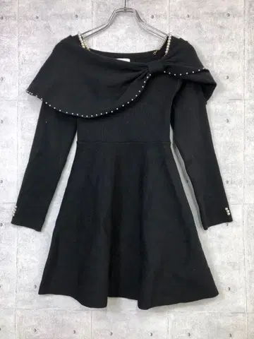 evelyn 걸리시 아가씨 K-POP 오프숄더 니트 원피스