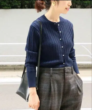 [새상품급] IENA 이에나 케이블 크루넥 가디건