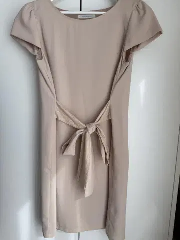 natural mist 베이지 리본 드레스