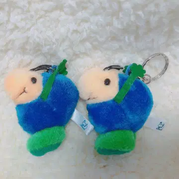 당시물 레트로 아쿠아라인 우미호타루 봉제 인형 키링 2개 세트