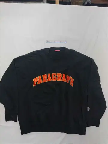 패러그래프 아치 로고 맨투맨 블랙 계열 M 사이즈 한국제