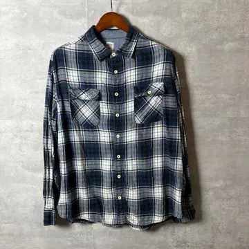 Mossimo Supply Co 플란넬 체크 셔츠 긴팔 XL