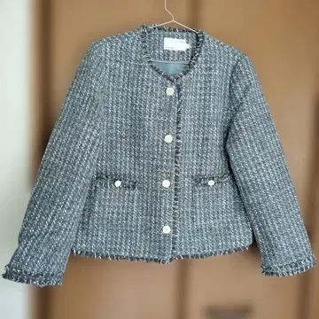 IHIMI 트위드 자켓 XL 스카이블루 계열