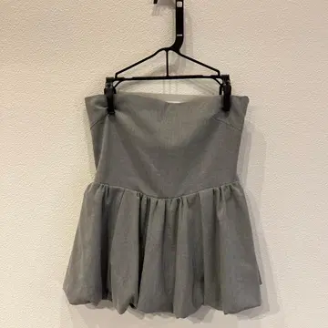 SNIDEL 그레이 오프숄더 뷔스티에