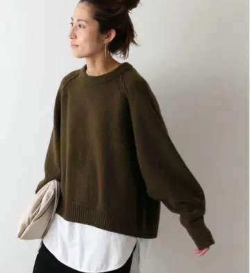 framework W/Ca 크루넥 숏 풀오버