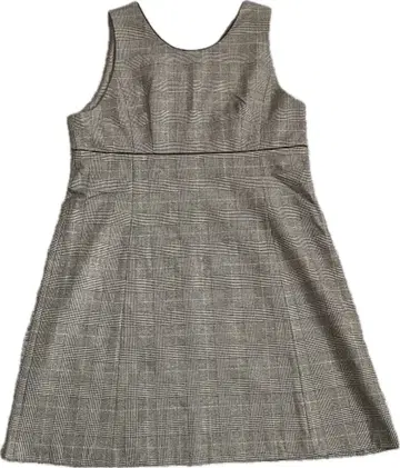 [새상품급] 에프데 백리본 원피스 그레이 계열 체크 13호