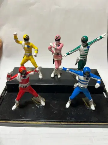슈퍼전대 히어로 피규어 세트 10체 레어품