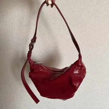 ZARA 개더 핸드백 숄더백 레드