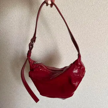 ZARA 개더 핸드백 숄더백 레드