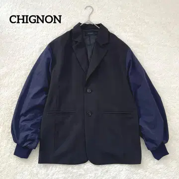 [ 새상품급 ] CHIGNON MA-1 도킹 자켓 블랙 시뇽