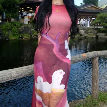 레어 YELLO Disney FANTASIA DRESS