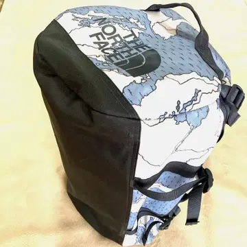 THE NORTHFACE 도안 블루/화이트 더플백