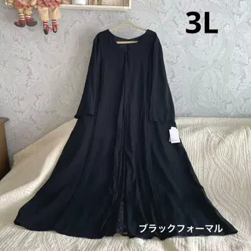 *새상품 3L * 블랙 포멀 롱 원피스*관혼상제 상복 졸업