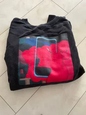 애니메이션 T셔츠 블랙 M 사이즈