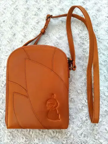 MOOMIN 무민 리틀 미이 고급 내추럴 가죽 숄더백