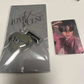 [LOVEPULSE]TREASURE 아사히 키링 트레이딩 카드 포함