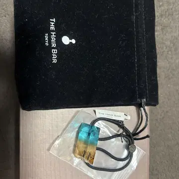 THE HAIR BAR 머리끈 파랑 오렌지 그라데이션