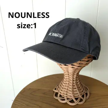 나운레스 nounless 로고 캡 여성용 차콜 그레이 1