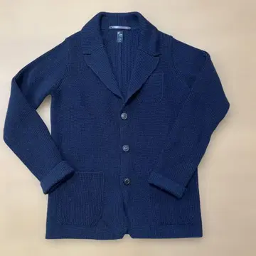 울 100% 네이비 가디건