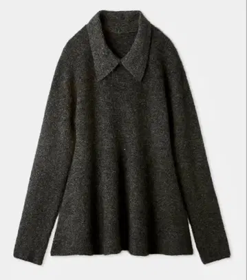 새상품급 Mira Owen 카라 부착 플럼 니트 풀오버 (손세탁 가능)