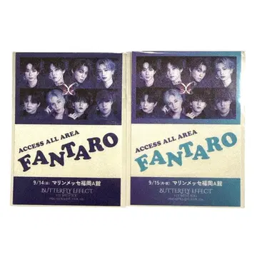 FANTASTICS 입장 혜택 스티커 후쿠오카 공연 BUTTERFLY