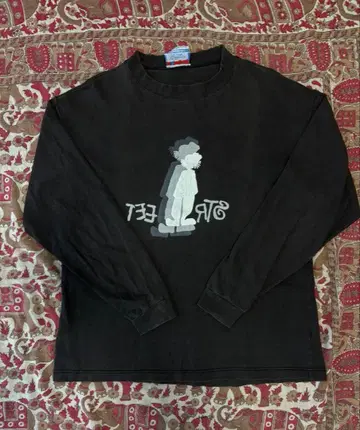 쉐도우맨 패러디 블랙 롱T