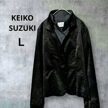 KEIKO SUZUKI 벨로아 느낌 자켓 여성용 고급 포멀