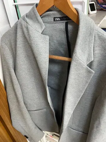 ZARA 그레이 테일러드 자켓 남성용