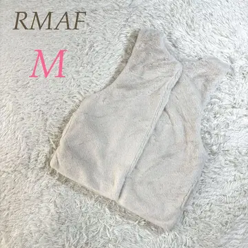 RMAF 인조 모피 베이지 베스트 M