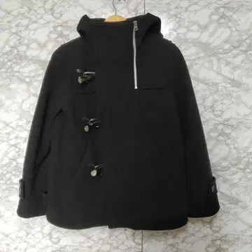 zucca 더플 코트 숏 기장 아우터 후드 M