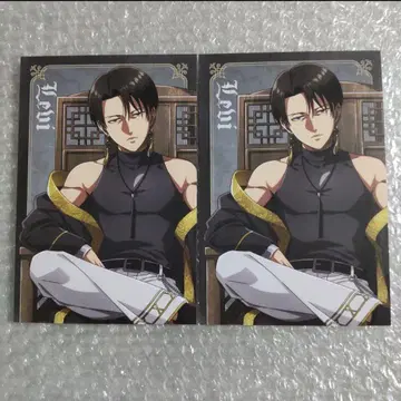 진격의 거인 트리 빌리지 진격반점 찬란국화 엽서 리바이 2장